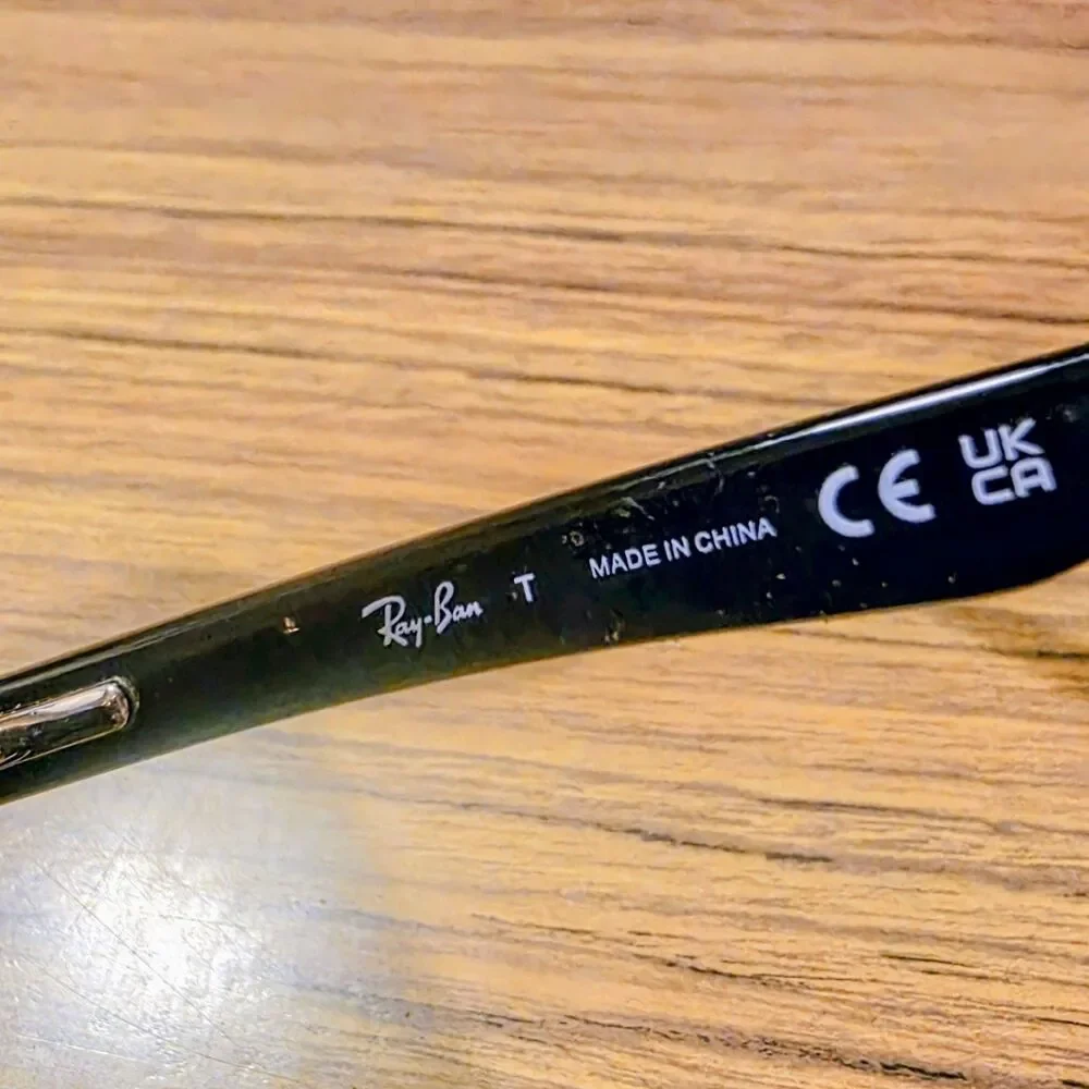 Ray Ban RB5228 55□17 140 Black Summer Vacation Logo Sunglasses & Case